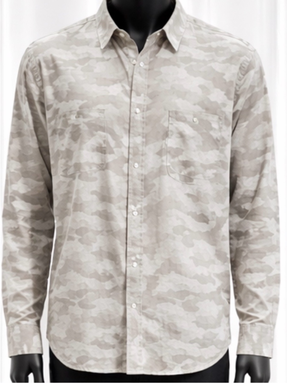 NWOT Long Sleeve Button Up Holiday Linen /Cotton Dress Shirt
